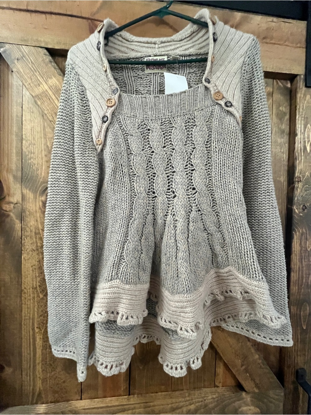 Anthropologie Rosie Neira Taupe Knit